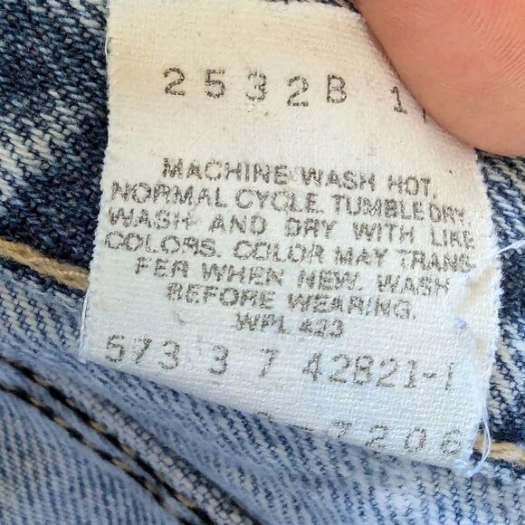 Levi's Vintage 80s Stonewash Grunge Jeans Brown Tab Made USA Women's Sz 10 - Picture 9 of 13